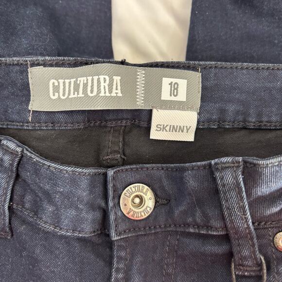 CULTURA  Boy's Super Flex skinny Jeans, Dk Blue, 18 - Picture 4 of 7